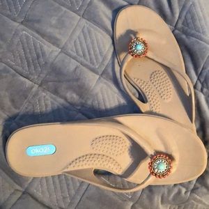 Spa sandals worn twice